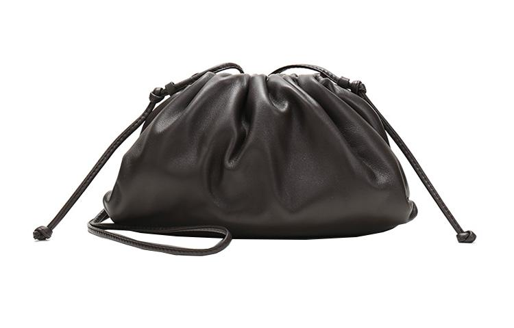 Bottega Veneta Bottega Veneta Cow Leather Cloud Bag Handheld Shoulder Bag Crossbody Bag Mini Women's Black Candy Color