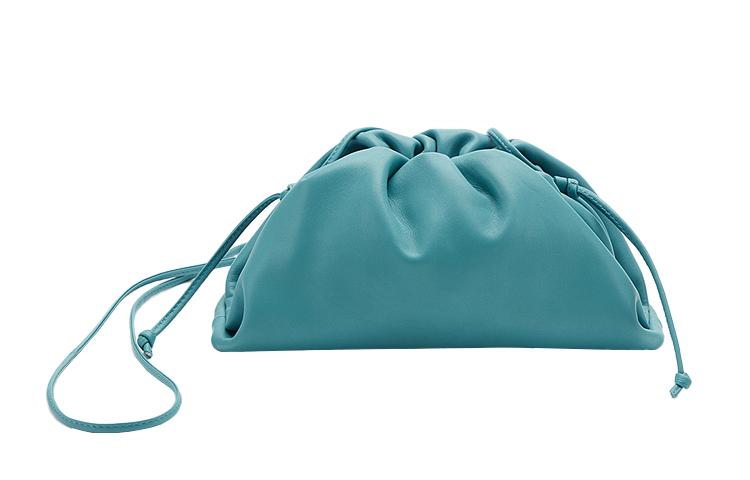 Bottega Veneta Bottega Veneta POUCH Cloud Bag Cow Leather Cloud Bag Clutch Shoulder Bag Crossbody Bag Mini Women's Oil Painting Blue