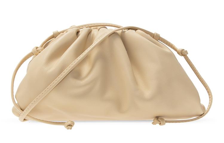 Bottega Veneta Bottega Veneta Cow Leather Cloud Bag Handheld Shoulder Bag Crossbody Bag Mini Women's Oat