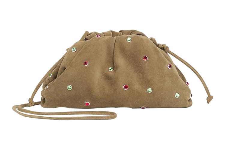 Bottega Veneta Bottega Veneta POUCH Cloud Bag Cow Leather Clutch Mini Women's Sesame