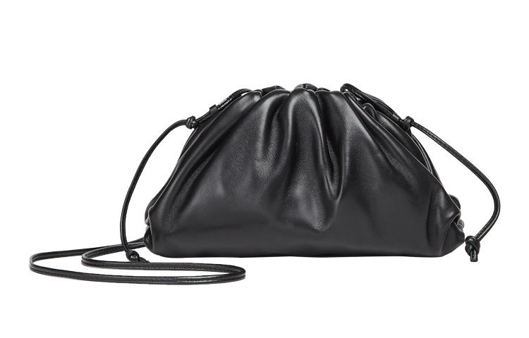 Bottega Veneta Bottega Veneta POUCH Cloud Bag Calfskin Clutches Shoulder Bags Women's Black