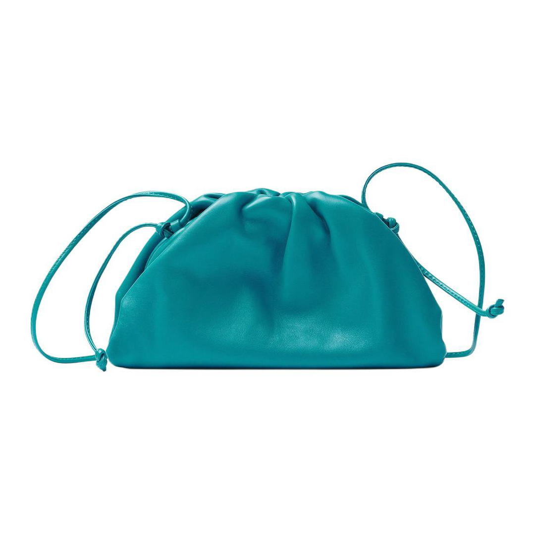 Bottega Veneta Bottega Veneta Calfskin Clutch Mini Women's Green