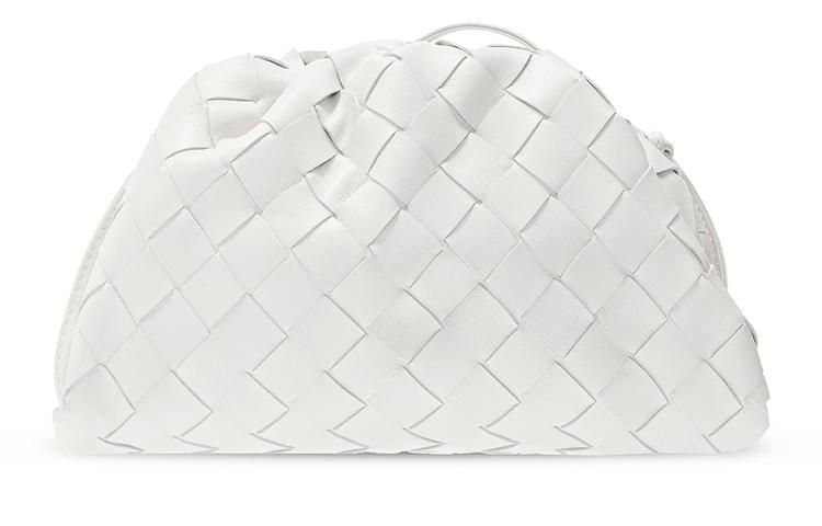 Bottega Veneta Bottega Veneta Calfskin Shoulder Bag, Crossbody Bag Women's White
