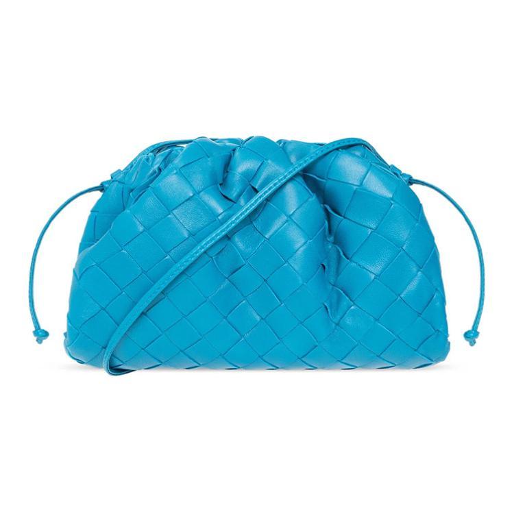Bottega Veneta Bottega Veneta POUCH Cloud Bag Sheepskin Shoulder Bag Crossbody Bag Clutches Mini Women's Sky Blue