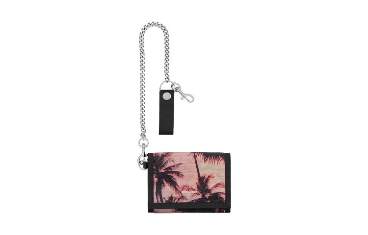 Saint Laurent Saint Laurent Nylon Wallet Men's Black & Purple