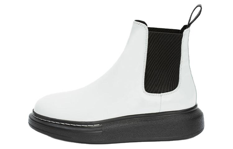 Alexander McQueen Alexander McQueen Hybrid Chelsea Boot Black White Women's