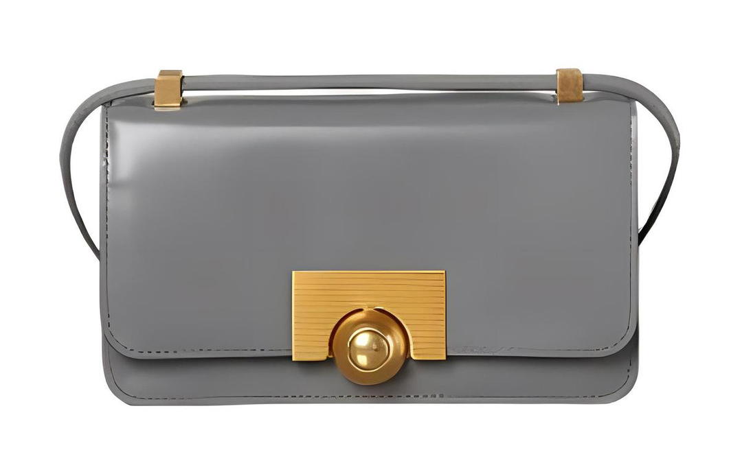 Bottega Veneta Bottega Veneta Calfskin Portable Crossbody Bag Shoulder Bag Women's Concrete Gray