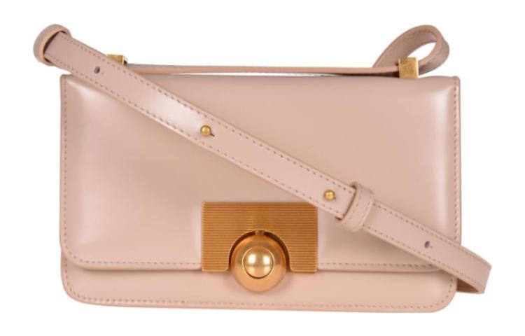 Bottega Veneta Bottega Veneta Genuine Leather Shoulder Bag Women's Nude