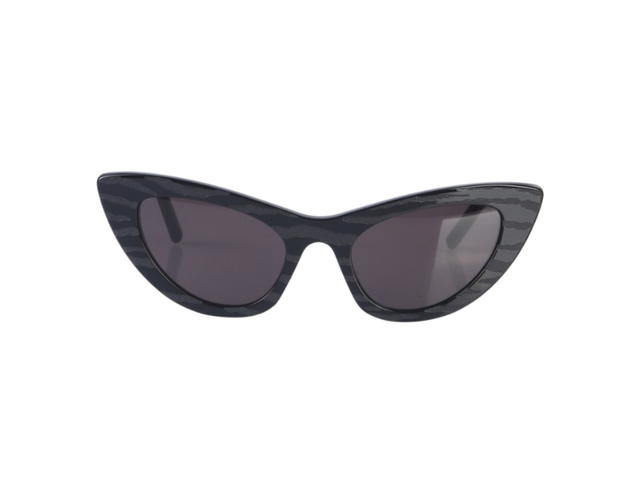 Saint Laurent Saint Laurent Cateye Frame SL 213 Lily Tiger Sunglasses Black - view 2