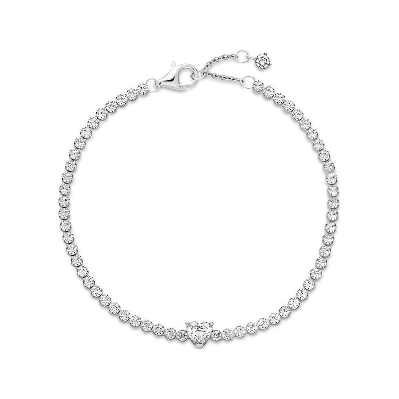 Pandora Pandora Sparkling Heart Tennis - Silver