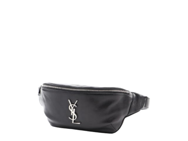 Saint Laurent Saint Laurent Black Smooth Leather Belt Bag - view 2