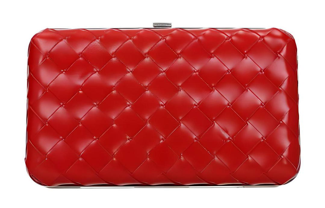 Bottega Veneta Bottega Veneta Leather Shoulder Bag Crossbody Bag Women's Red