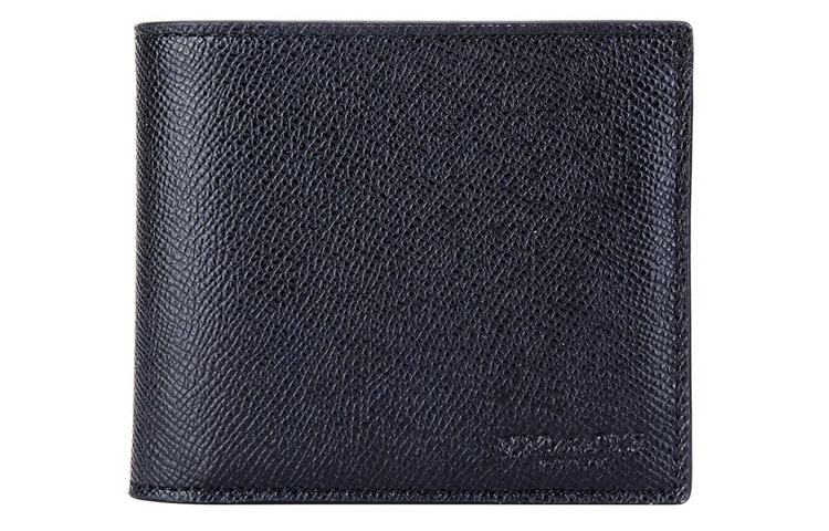 Coach Coach 3 IN 1 Wallet Leather Card Holder Wallet Men's Black