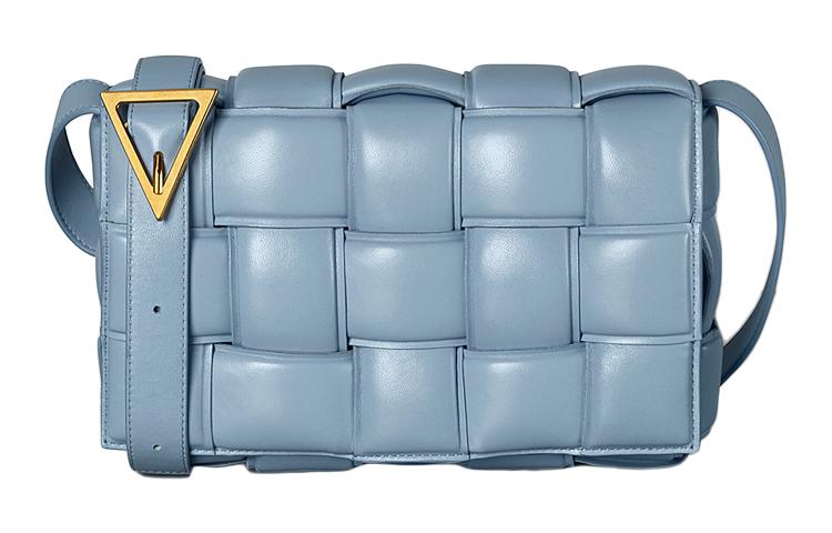 Bottega Veneta Bottega Veneta Padded Cassette Sheepskin Pillow Bag Shoulder Bag Crossbody Bag Women's Ice Blue