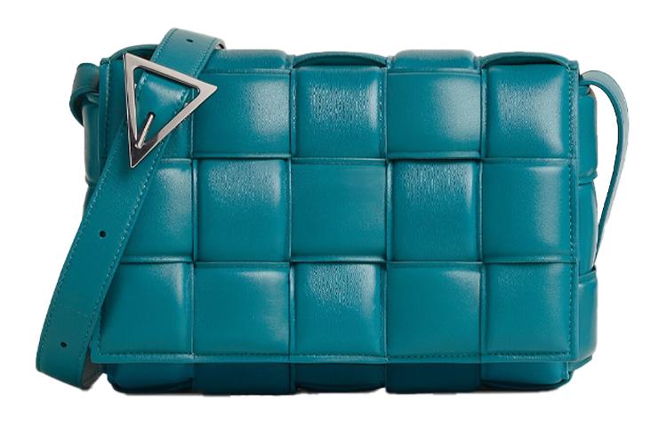 Bottega Veneta Bottega Veneta Padded Cassette Sheepskin Pillow Bag Crossbody Bag Shoulder Bag Women's Sparkling Blue
