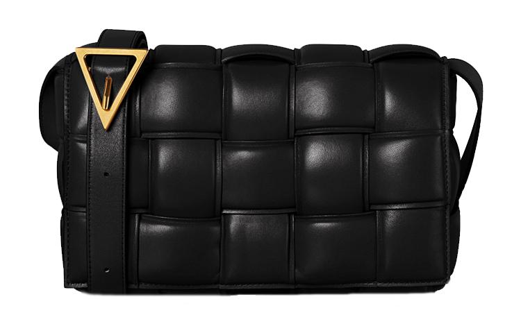 Bottega Veneta Bottega Veneta Padded Cassette Sheepskin Pillow Bag Crossbody Bag Women's Black