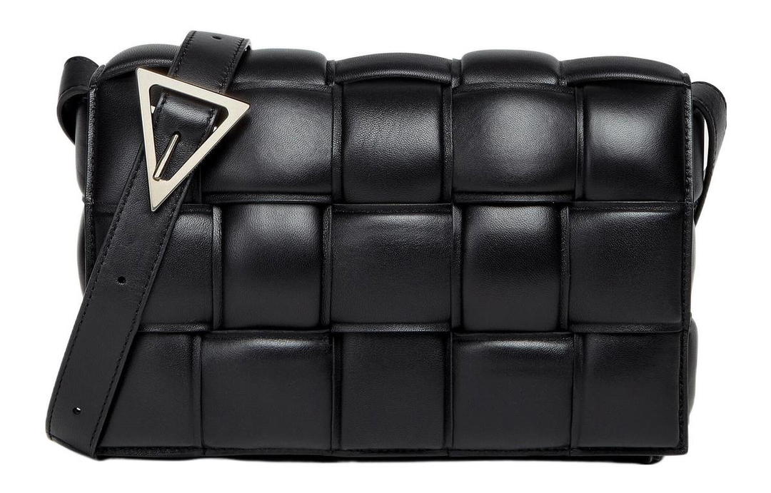 Bottega Veneta Bottega Veneta Padded Cassette Sheepskin Pillow Bag Crossbody Bag Shoulder Bag Women's Black