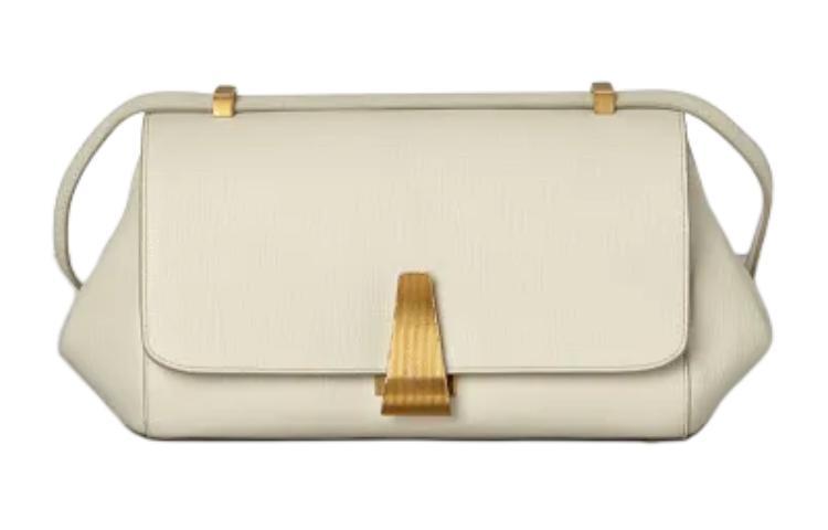 Bottega Veneta Bottega Veneta Calfskin Shoulder Bag Crossbody Bag Small Size Women's Gypsum
