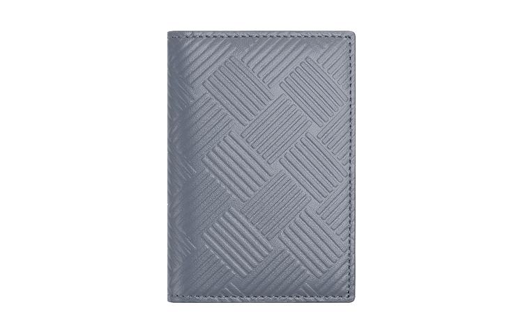 Bottega Veneta Bottega Veneta Calfskin Leather Card Holder Men's Gray