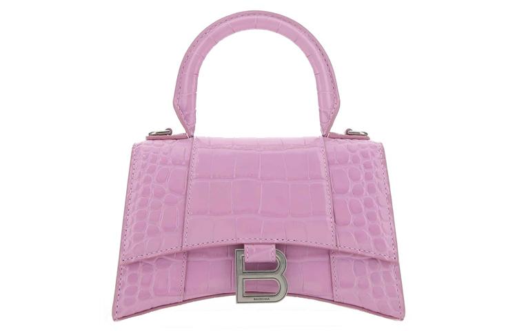 Balenciaga Balenciaga Hourglass Calfskin Hourglass Bag Shoulder Bag Crossbody Bag Handbag Women's Lavender Purple