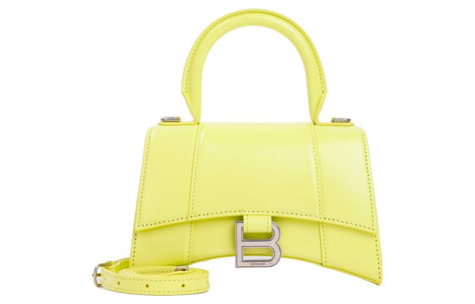 Balenciaga Balenciaga Hourglass Cow Leather Shoulder Bag Crossbody Bag Handbag Extra Small Women's Yellow