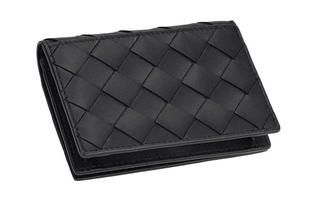 Bottega Veneta Bottega Veneta Intrecciato Lambskin Wallet Women's Black