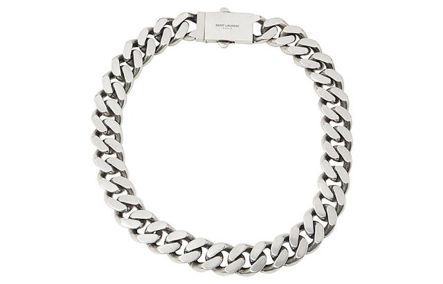 Saint Laurent Saint Laurent Logo-Engraved - silver - view 2