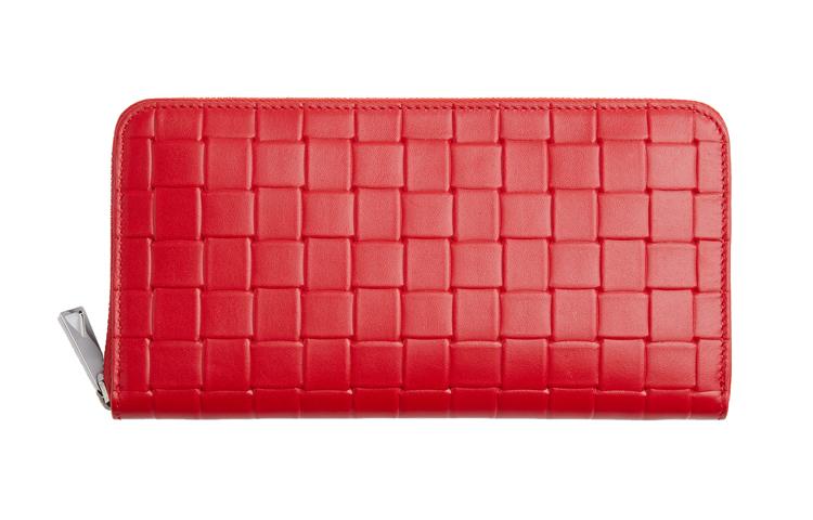 Bottega Veneta Bottega Veneta Calfskin Wallet Men's Chili Red