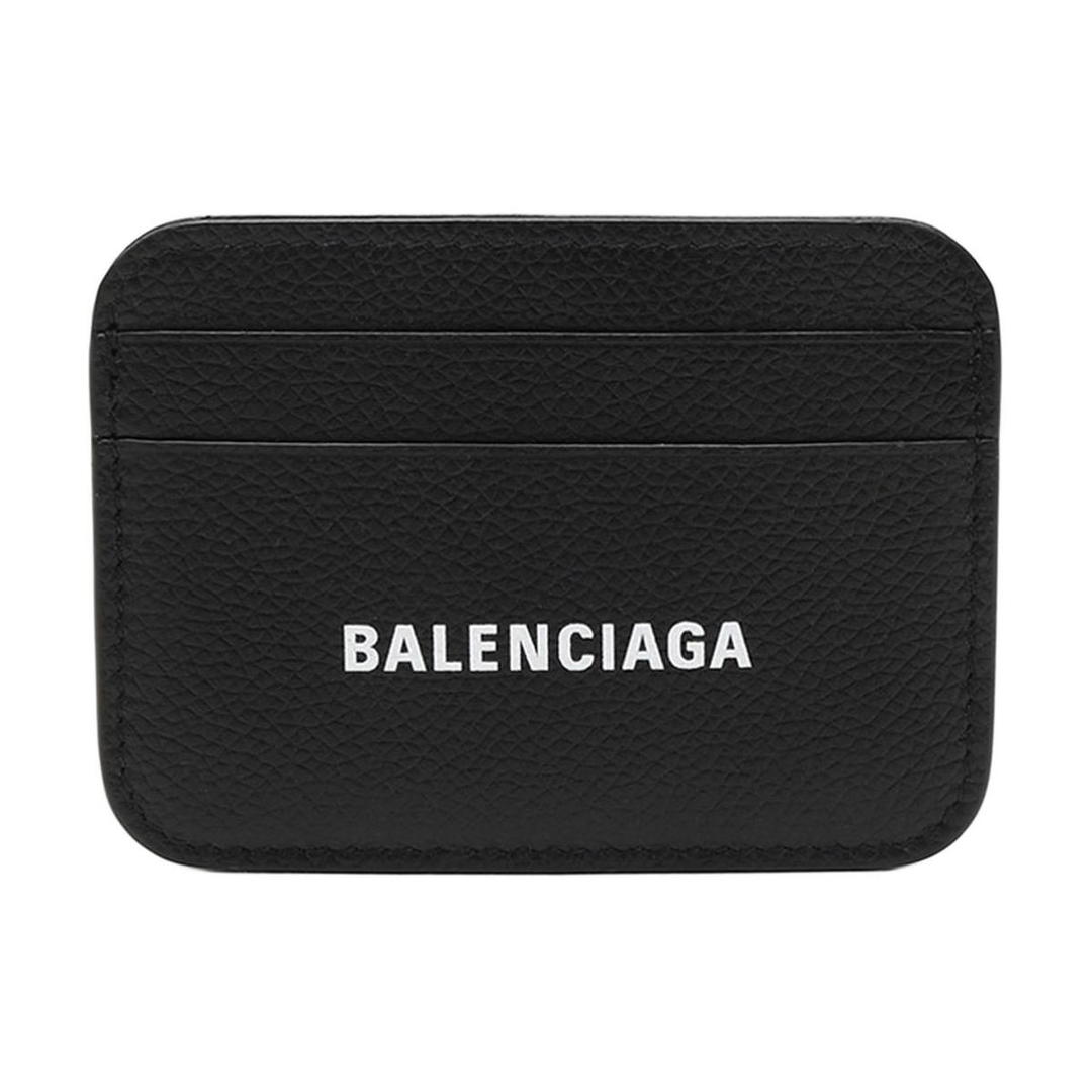 Balenciaga Balenciaga Cash Cow Leather Card Clip Card Holder Women's Black