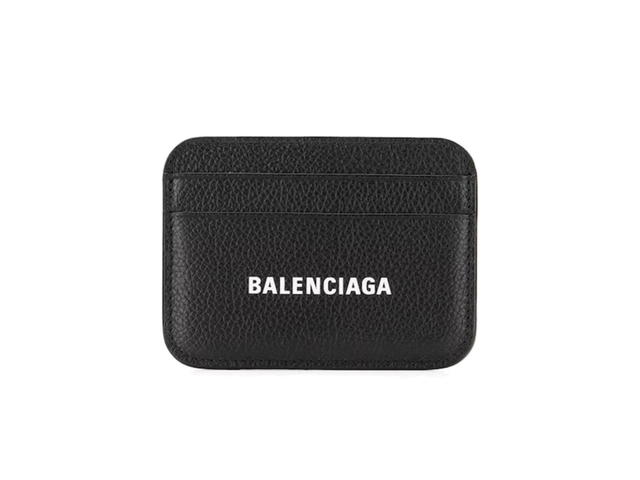 Balenciaga Balenciaga Cash Logo Card Holder Black - view 1