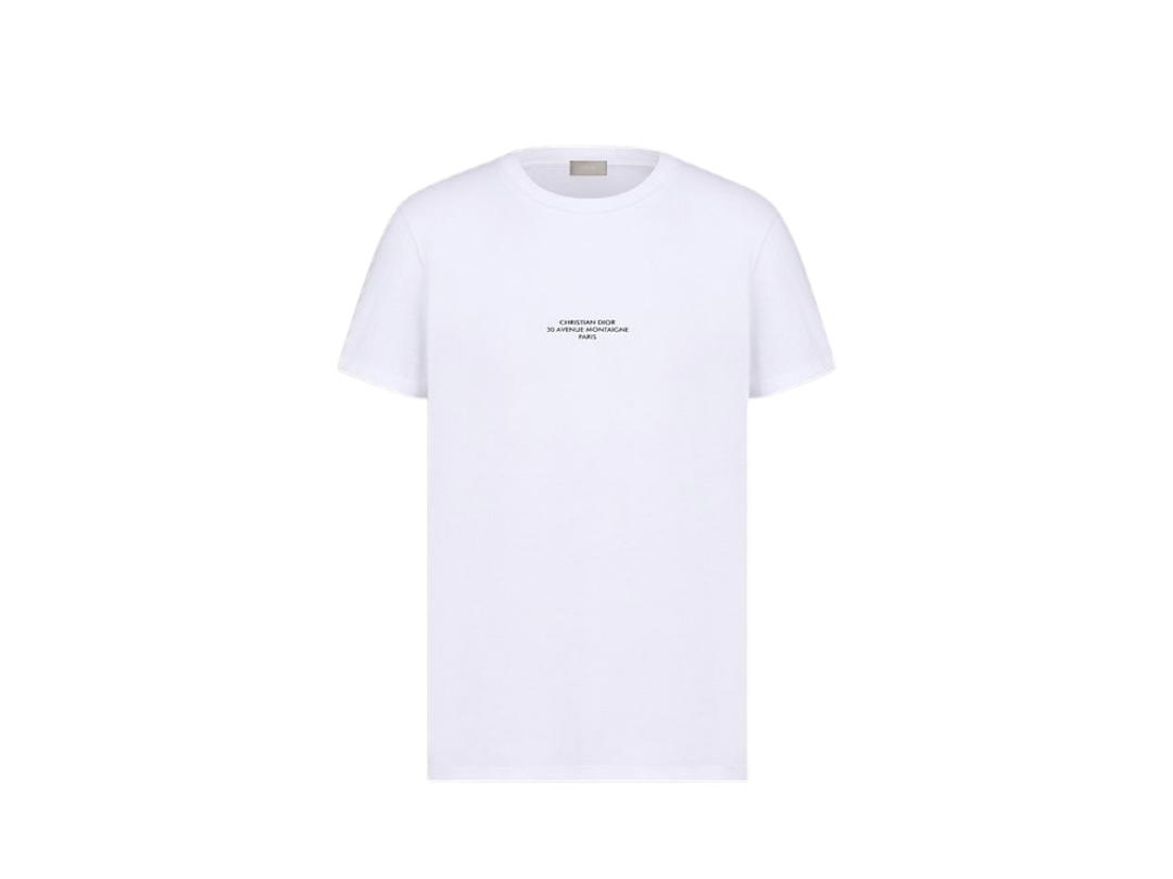 Dior Dior Montaigne T-Shirt Regular Fit White