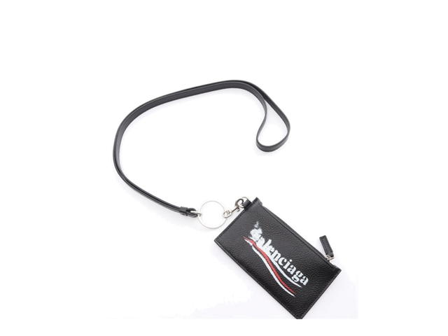 Balenciaga Balenciaga Coin Purse Wallet Black - view 3