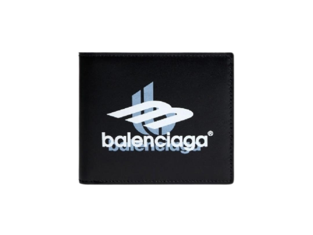 Balenciaga Balenciaga Layered Sports Logo Wallet Black