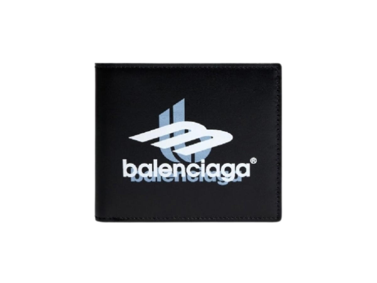 Balenciaga Balenciaga Layered Sports Logo Wallet Black