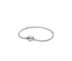 Buy Pandora Moments Heart & Snake Chain Bracelet at Sasom – Authentic and Ready to Ship