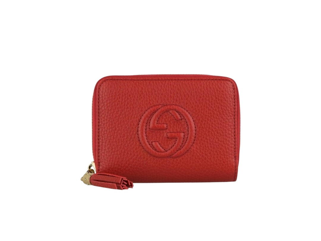 Gucci Gucci Soho Zip Around Short Wallet Red