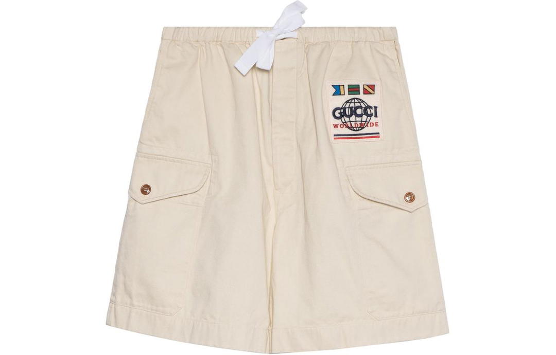Gucci Gucci Casual Shorts Men Ecru
