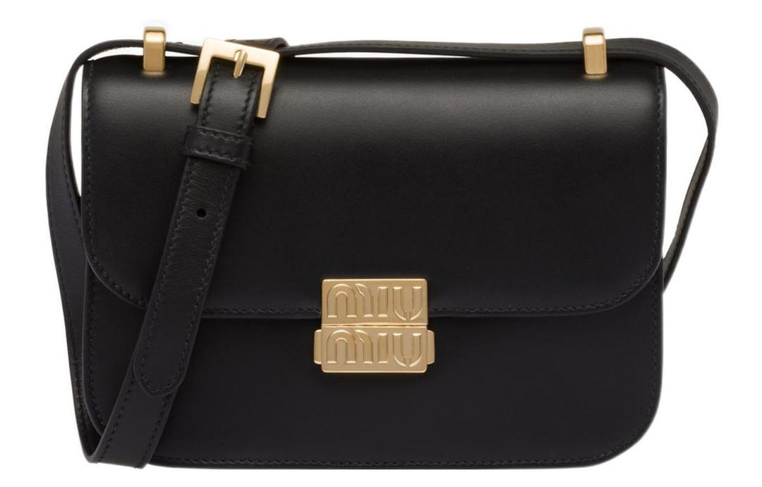 Miu Miu MIU MIU Leather Crossbody Bag Shoulder Bag Women's Black