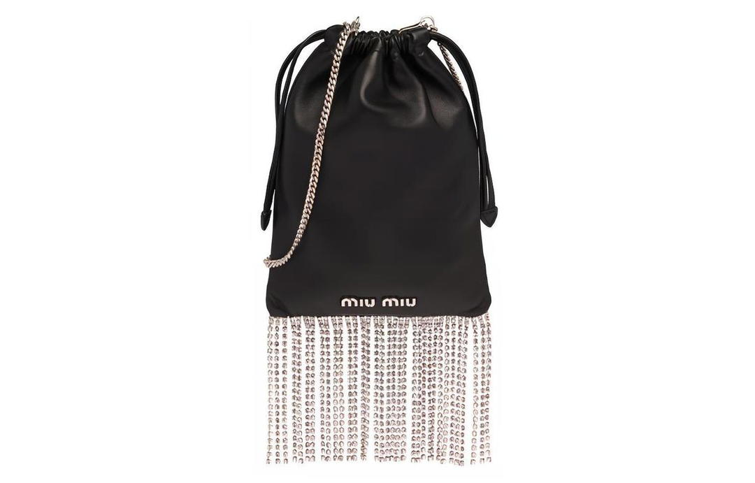 Miu Miu MIU MIU Soft Sheep Leather Shoulder Bag Crossbody Bag Women's Black