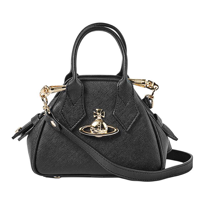 Vivienne Westwood Vivienne Westwood Polyurethane Shoulder Bag, Crossbody Bag, Handbag Small Size Women's Black