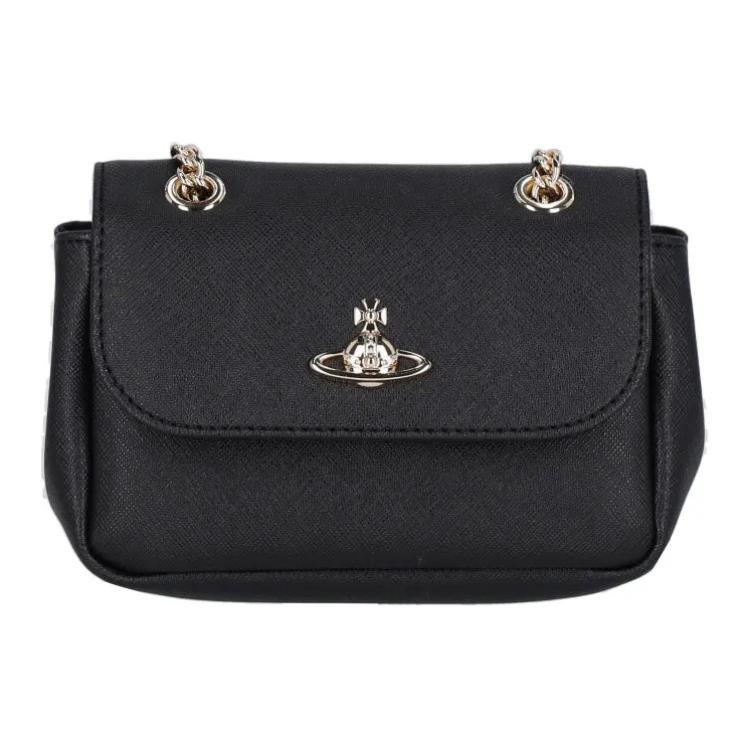 Vivienne Westwood Vivienne Westwood Orb Plaque Foldover Top Shoulder Bag
