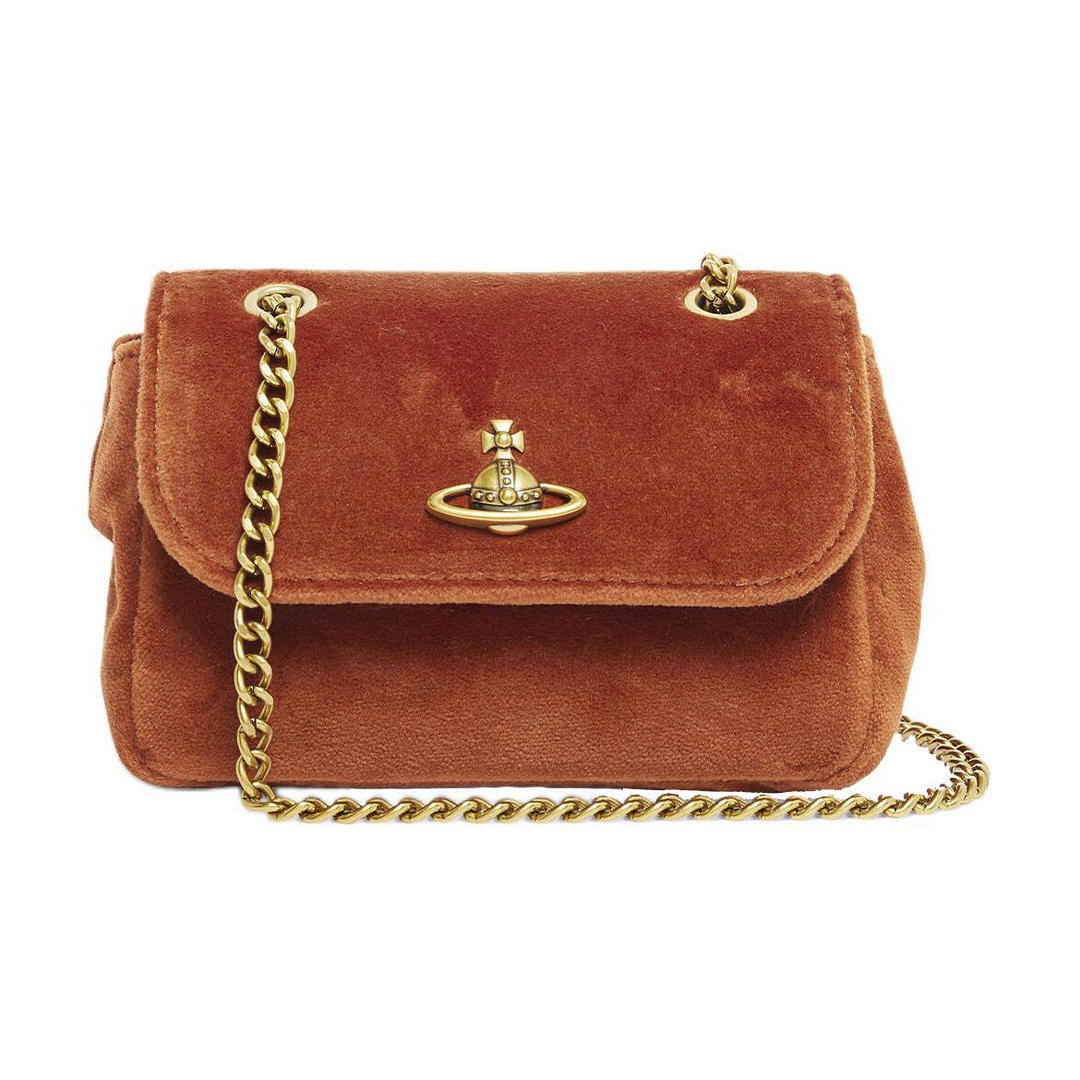 Vivienne Westwood Vivienne Westwood 100% Cotton One Shoulder Handbag Wallet Small Size Women's Burnt Orange