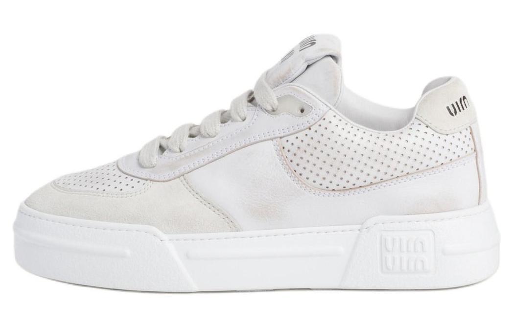 Miu Miu MIU MIU Low Top Skateboard Shoes Women's White