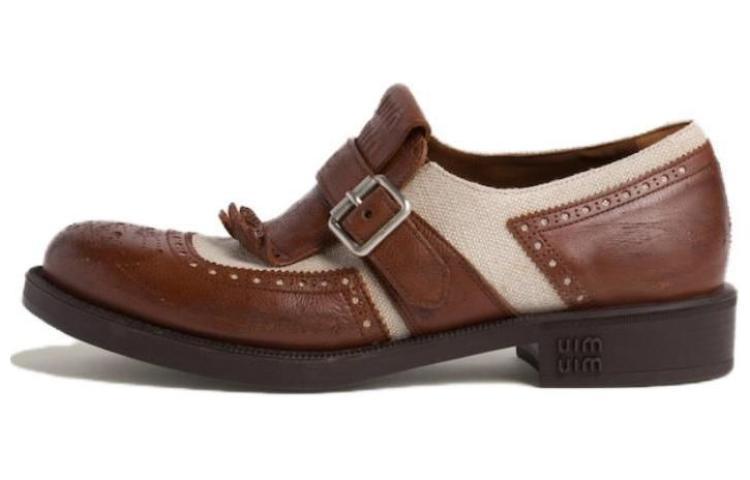 Miu Miu MIU MIU X Church's Shanghai Leather Derby Shoes