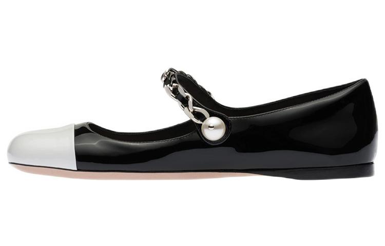 Miu Miu MIU MIU Casual Single Shoes Women's Black White