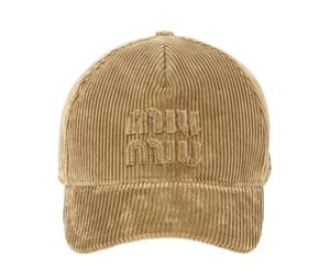 Buy MIU MIU Fabric Baseball Caps Women's Brown at Sasom – Authentic and Ready to Ship