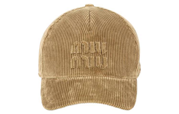 Miu Miu MIU MIU Fabric Baseball Caps Women's Brown