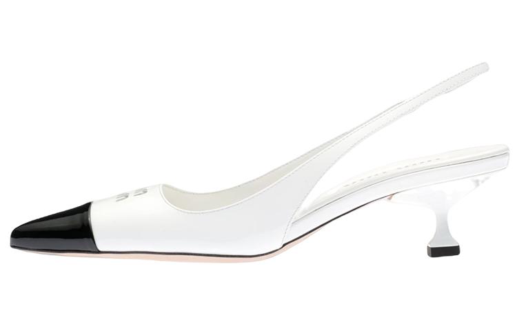 Miu Miu MIU MIU Cone Heel High Heels Women's White