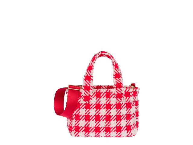 Miu Miu Miu Miu Terry Cloth Handbag Red Ivory - view 3