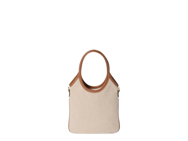 Miu Miu Miu Miu IVY Canvas And Leather Mini Bag Beige Brandy - view 3